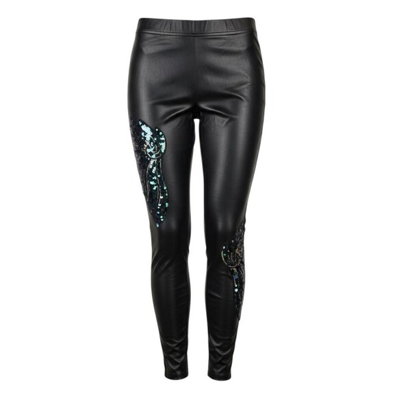 Venus Pants - Venus Faux Leather Sequin Wing Women's size 10